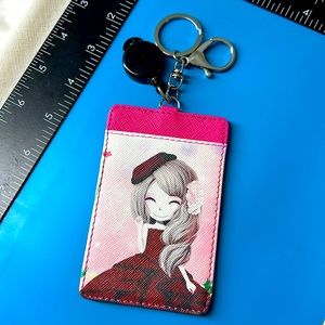 🖤NEW💕Name ID Card holder keychain
